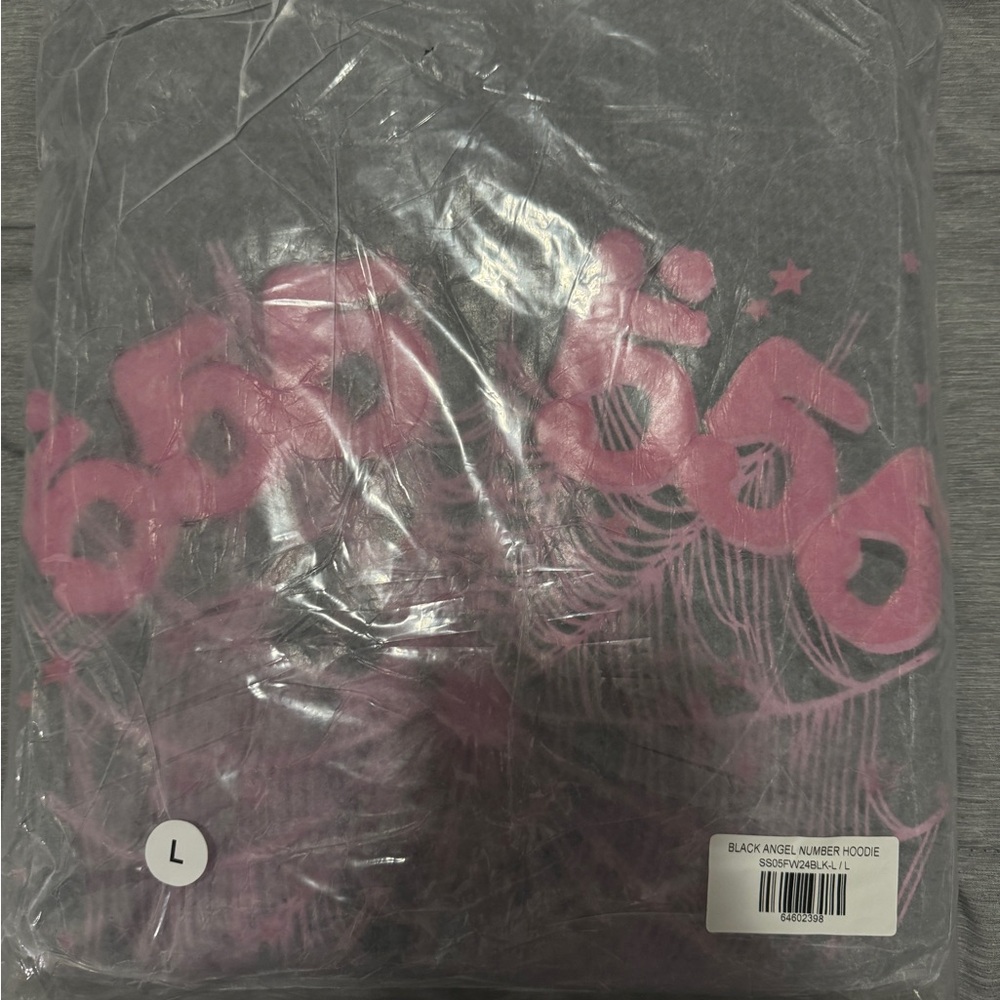 Sp5der Pink Graphic Hoodie